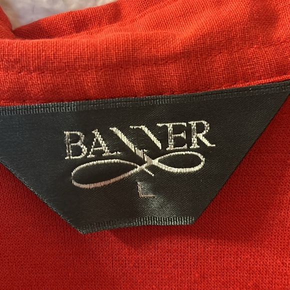 VTG Banner quarter button down short sleeve size large - Picture 4 of 6